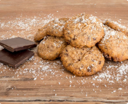 Image Biscuiți cu ciocolată și cocos